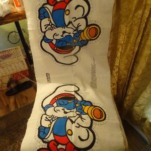 SMURF, Grandpa with white beard, pillow cover, sew and stuff